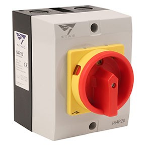 Stag IS4P20 Enclosed Rotary Isolator, 4 Pole, 20A