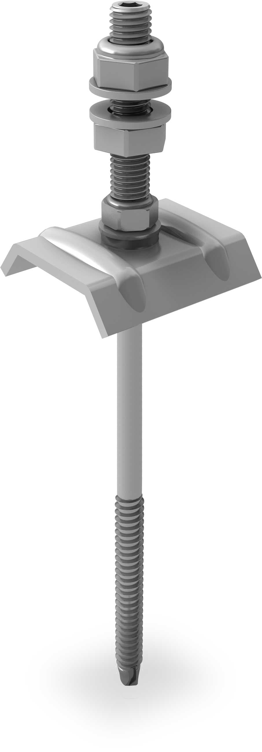 Solarfastener M10x70 with calotte for steel substructure