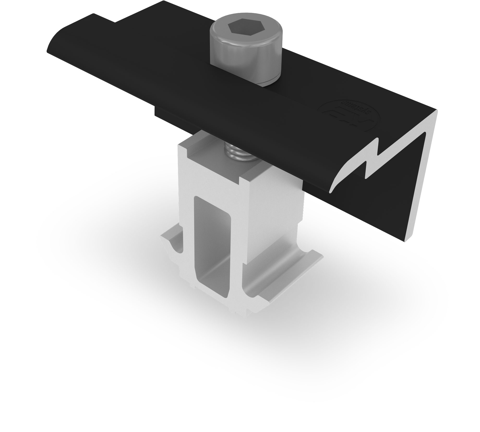 DomeClamp EC End Clamp 30-50 mm, black anodized
