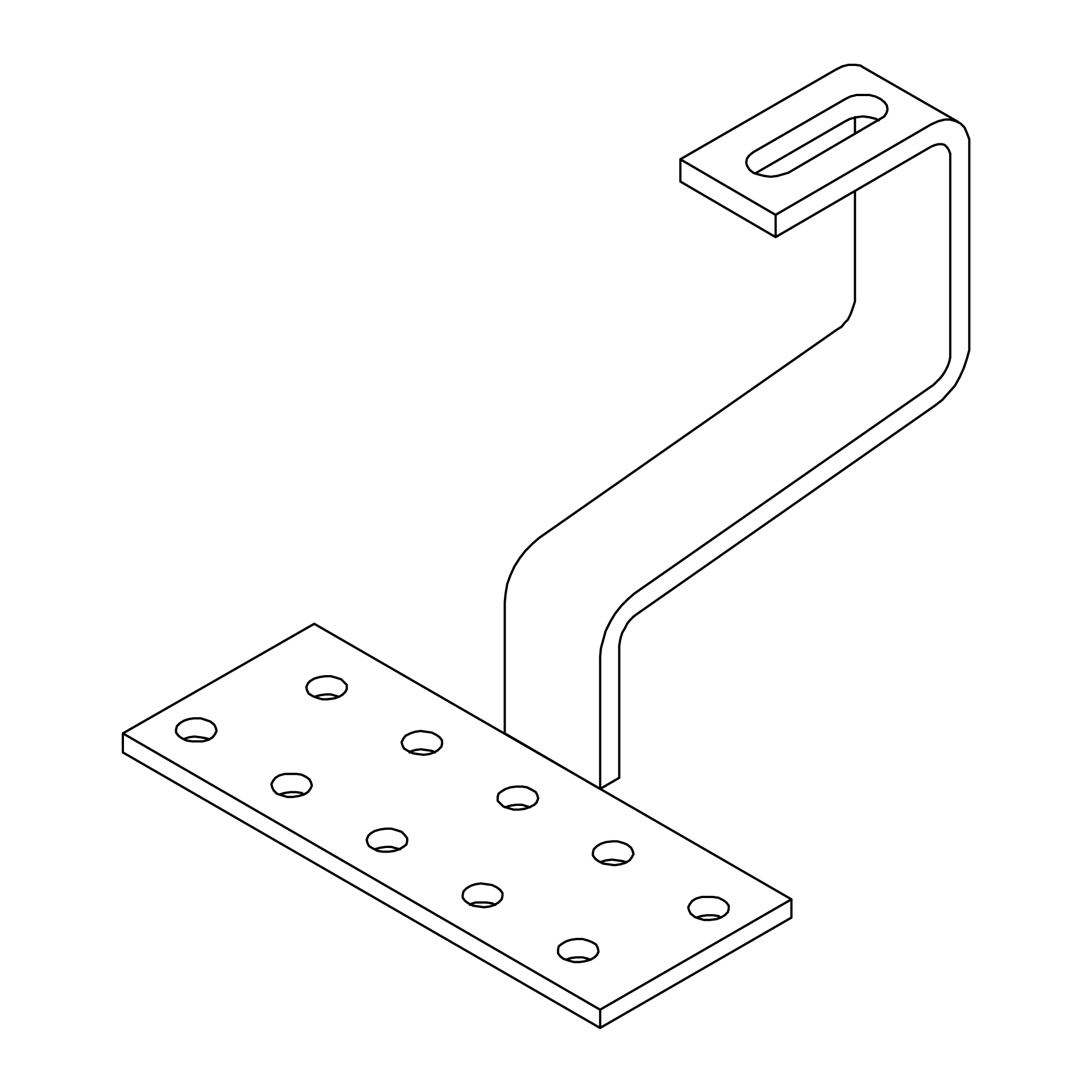 Roof Hook for Pan Tile H47/134 30x6