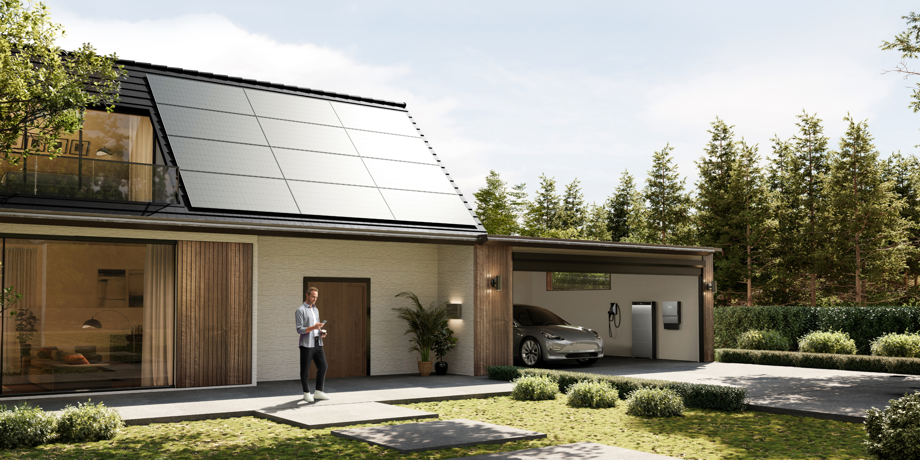 Anker SOLIX X1 Hybrid Single-Phase Energy Storage System – X1-H6K-S power module + 4x X1-B5-H battery modules (20kWh)