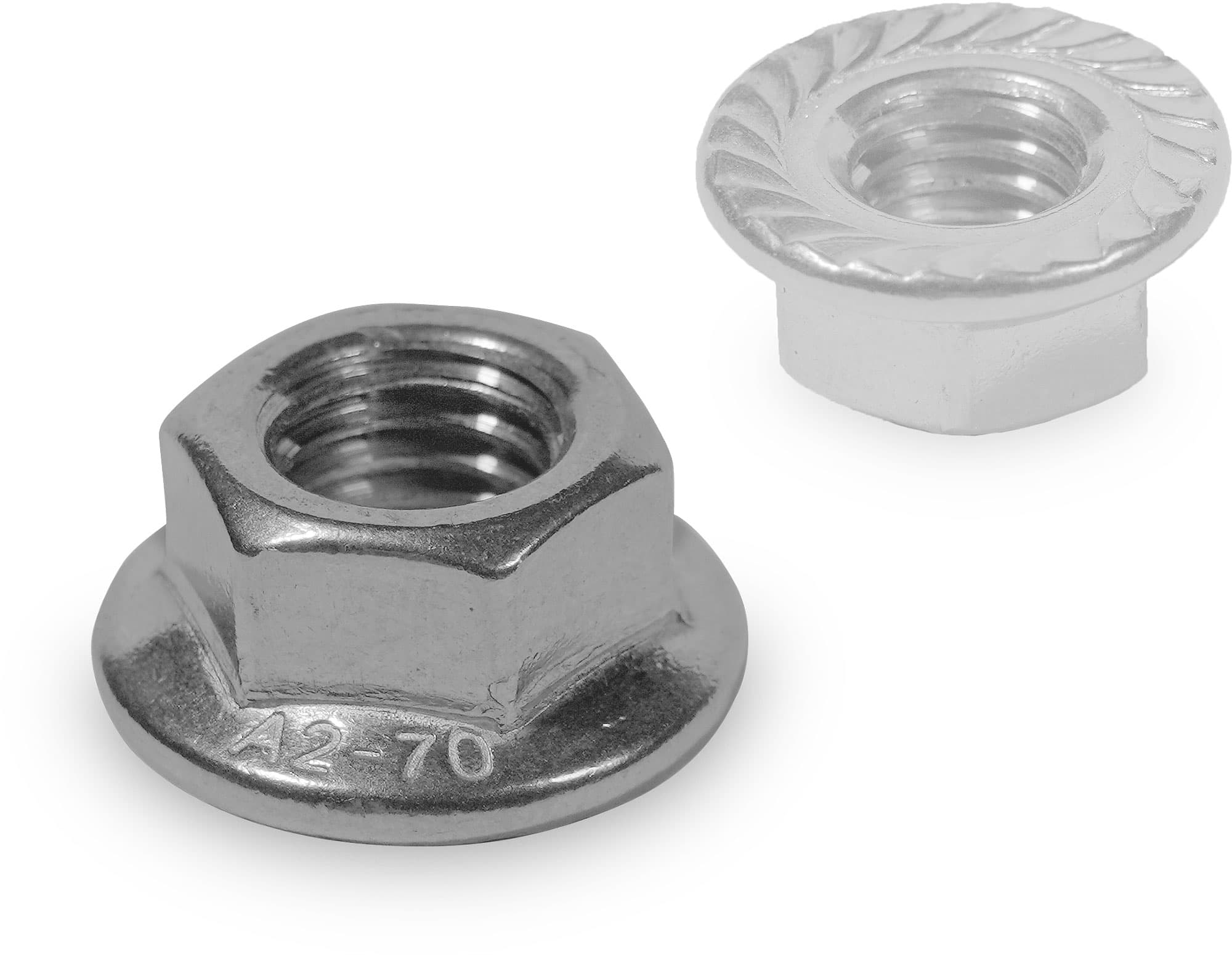 Hexagon Flange Nut with Serration M10