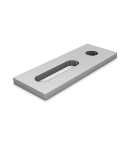 Adapter plate aluminium, M12