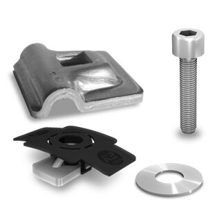 Lightning protection clamp Alu 8mm - Set